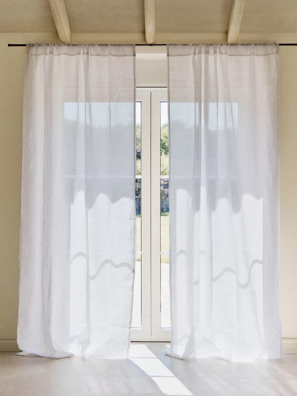 NWOT ZARA LOW OPACITY LINEN CURTAIN